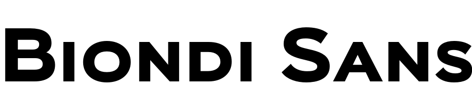 Biondi Sans Rg Bold cкачати шрифт безкоштовно